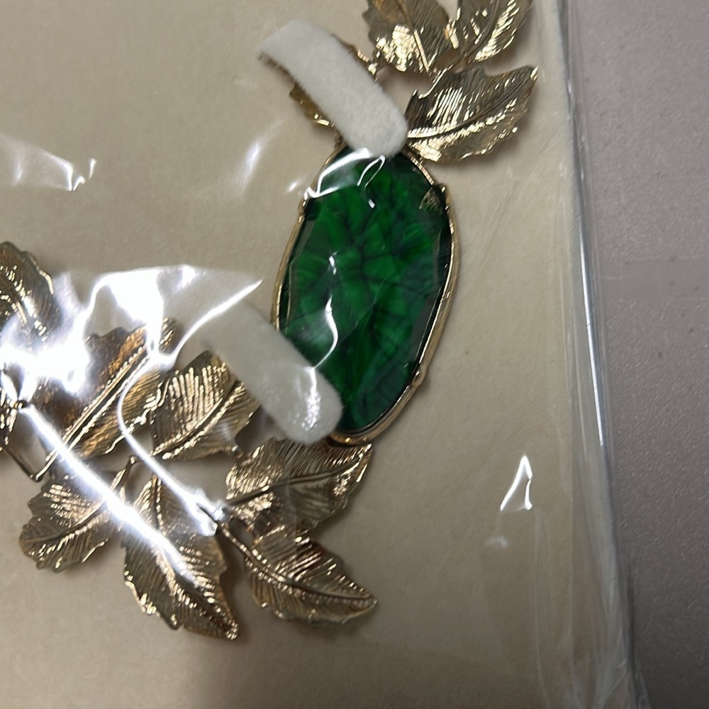 NEW Amrita Singh Evergreen & Gold tone Lindian Necklace - Picture 4 of 8